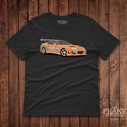 Street Car 5 T-Shirt Mens Casual Black or White Design Soft Feel Lightweight Quality Material