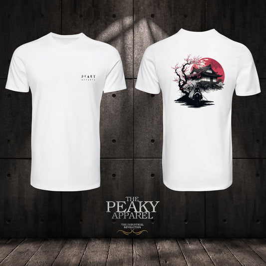 "Peaky Apparel" Samurai Ladies Women Casual T-Shirt Black or White "Peaky Apparel" Design Soft Feel Lightweight Quality Material