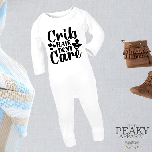 Baby Body Sleeper Suit Crib Hair Design Peaky Apparel