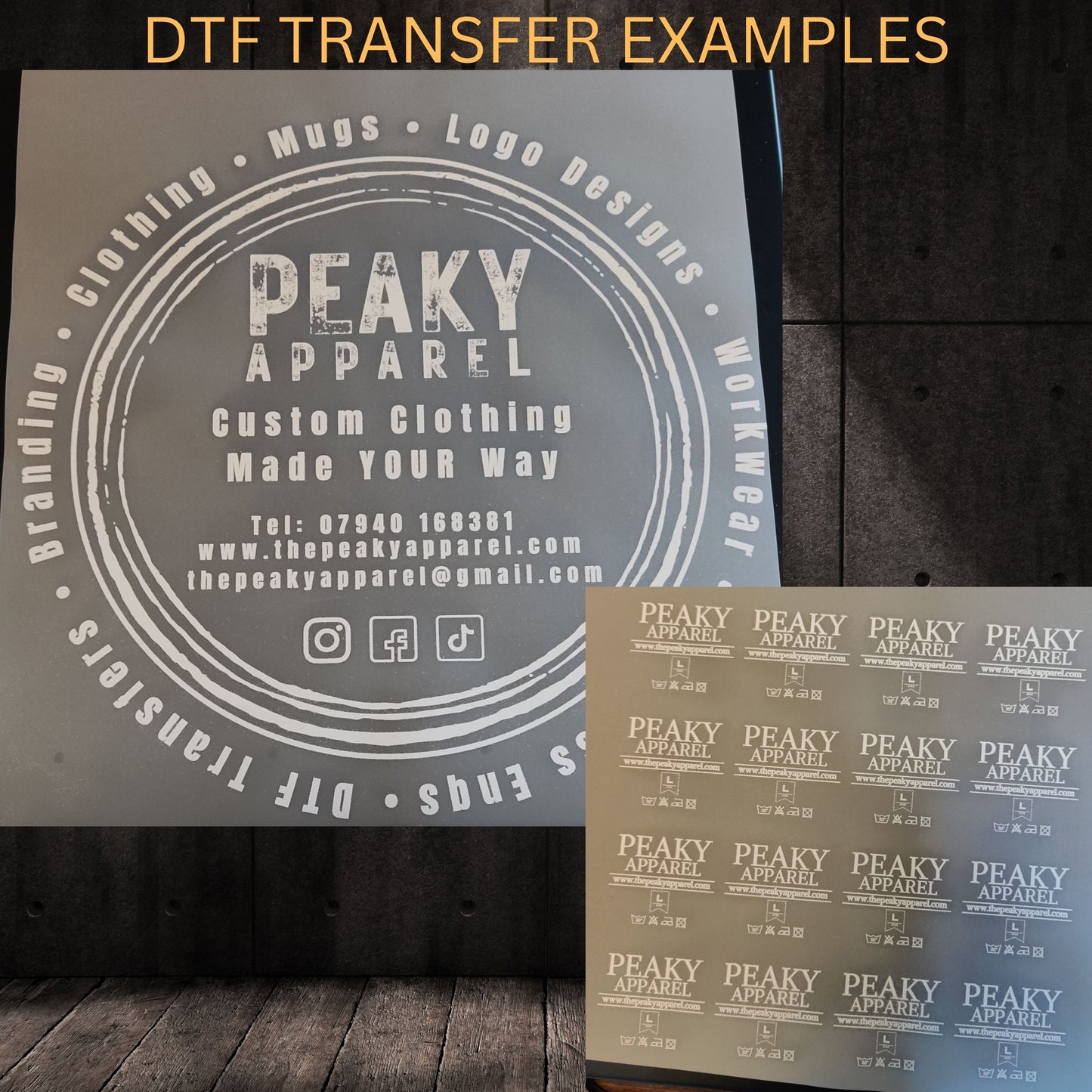 DTF Transfers, Ready To Press, Custom DTF Transfer, Full Colour Heat Transfer, No Weeding, Heat Press Transfer, DTF Printed Apparel