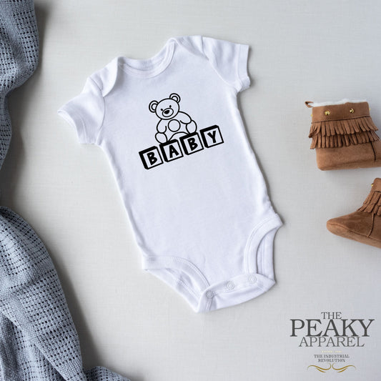 Baby Vest Suit Baby Bear Design Peaky Apparel