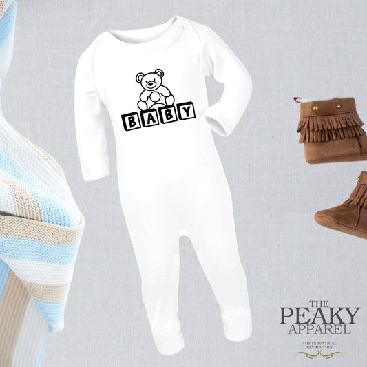 Baby Body Sleeper Suit Bear Baby Design Peaky Apparel