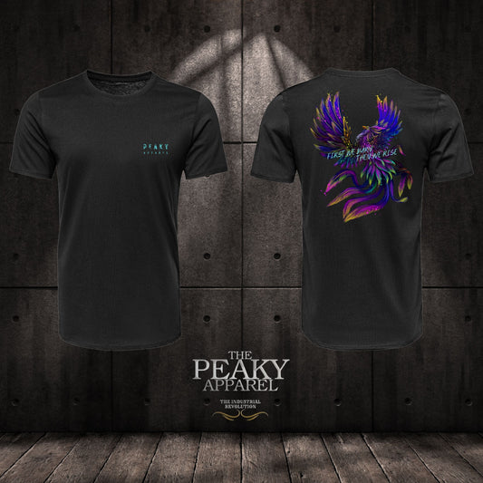 Geometric Phoenix Design DTF Casual T-Shirt Peaky Apparel Design Womens Trending Cool