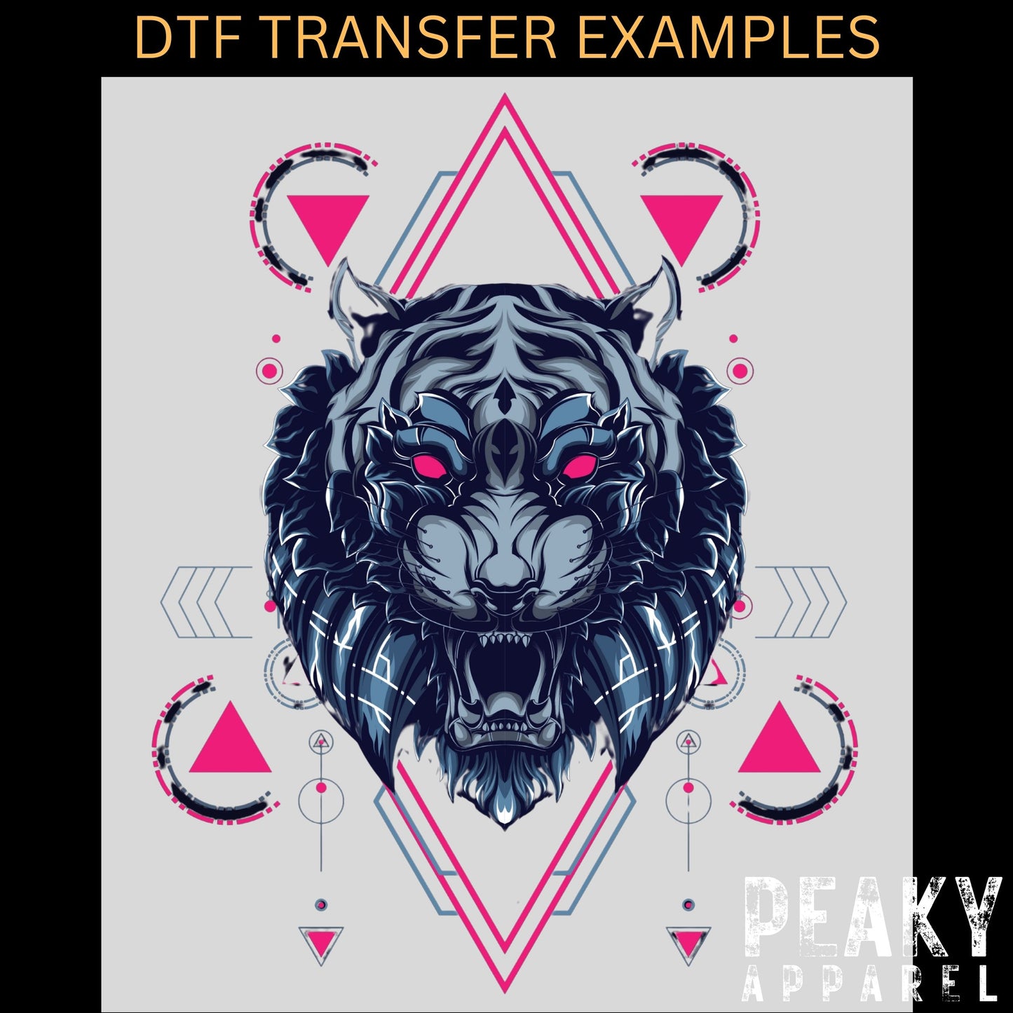 DTF Transfers, Ready To Press, Custom DTF Transfer, Full Colour Heat Transfer, No Weeding, Heat Press Transfer, DTF Printed Apparel