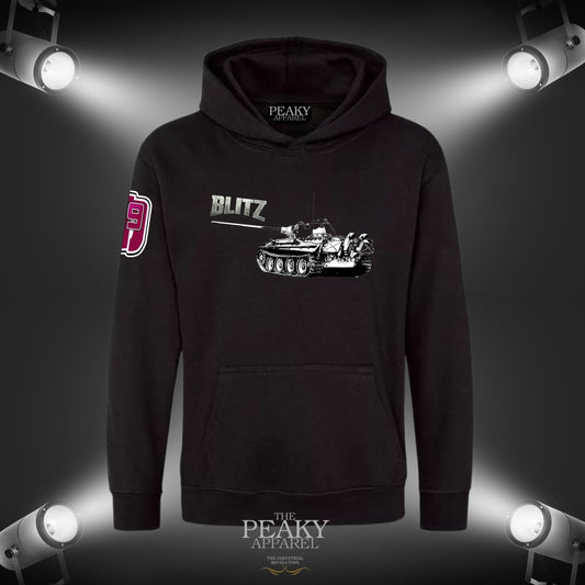 Meadsy69 Blitz Silhouette World of Tanks Blitz  Hoodie Unisex Casual Black Grey Design Soft Feel Midweight Quality Material