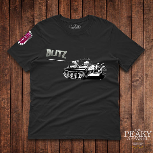 Meadsy69 Blitz Shilouette World of Tanks Blitz T-Shirt Casual Black or White Design Soft Feel Lightweight Quality Material