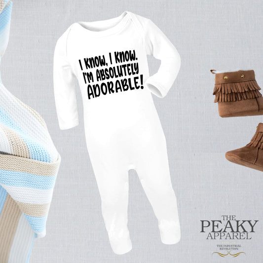 Baby Body Sleeper Suit Absolutely Adorable Design Peaky Apparel