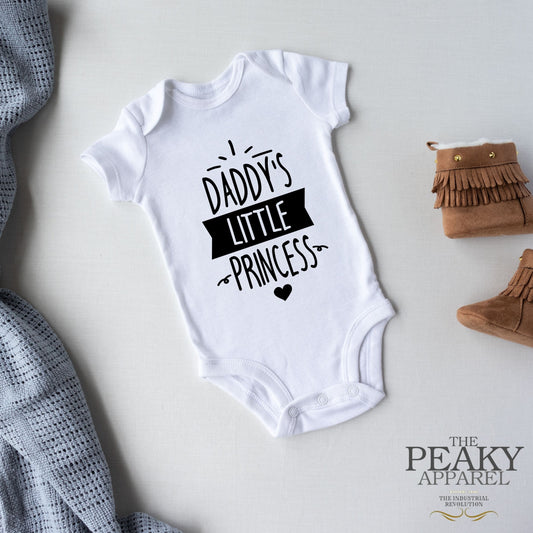 Baby Vest Suit Daddy's Princess Design Peaky Apparel