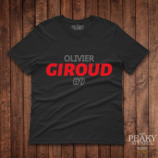 AC Milan Olivier Giroud T-Shirt Kids Casual Black or White Football Design Soft Feel Lightweight Quality Material