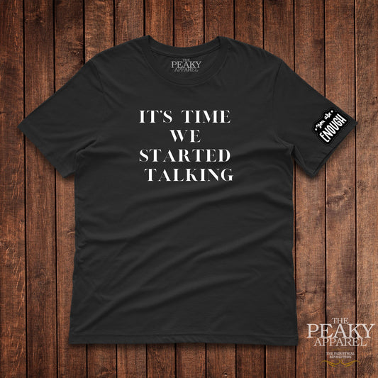 Mental Health Time to Talk T-Shirt Kids Casual Black or White Mental Health Design Soft Feel Lightweight Quality Material