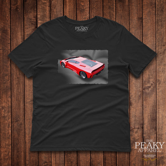 Super Car 5 T-Shirt Kids Casual Black or White Design Soft Feel Lightweight Quality Material